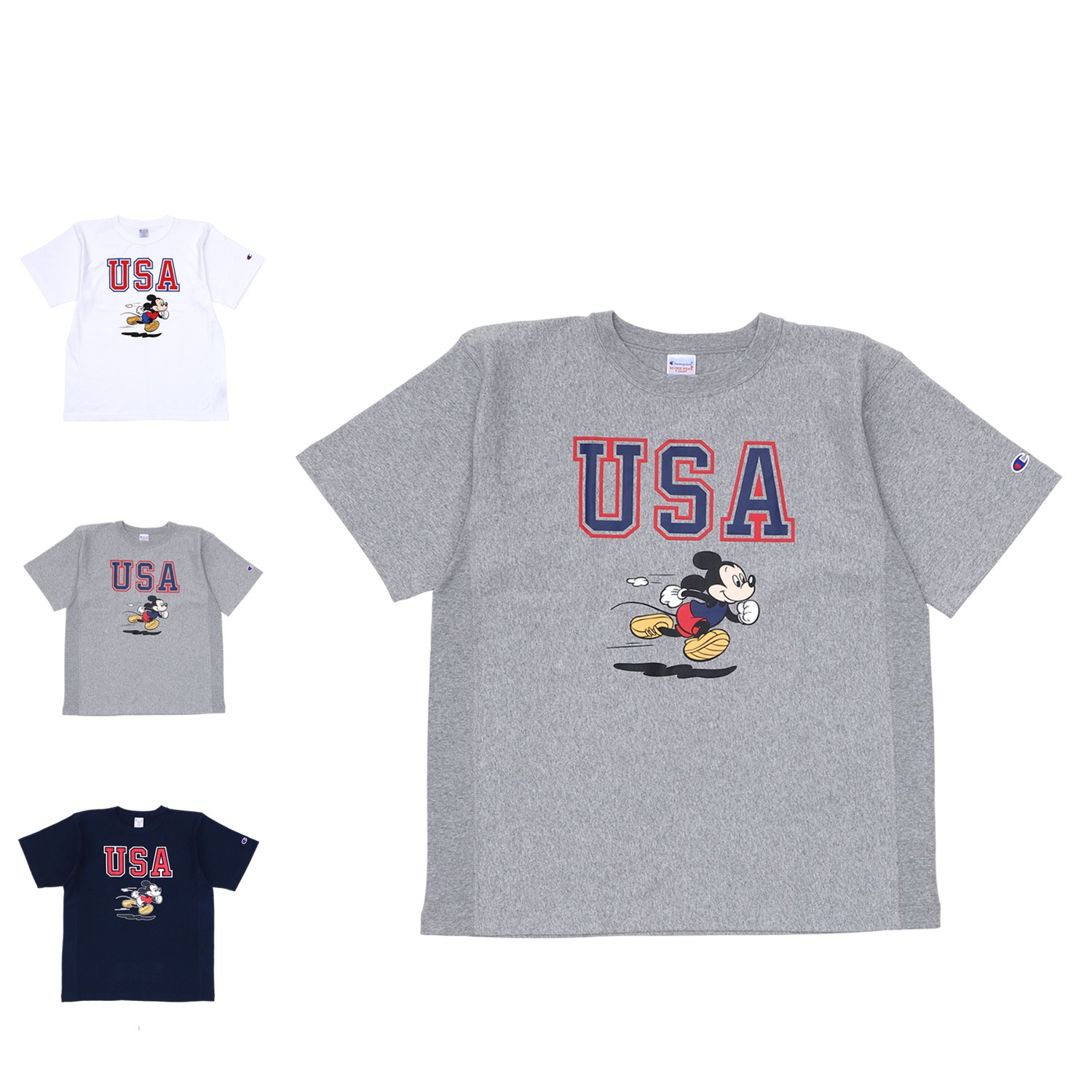 Tシャツ 半袖 リバースウィーブ ショートスリーブ メンズ レディース ディズニーデザイン ミッキー C3-Z360 6,120円