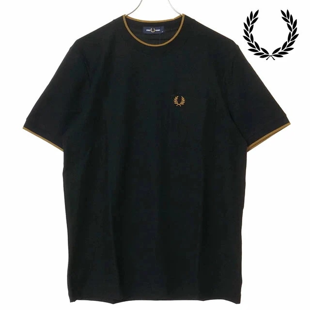 メール便 メンズ ポケットディテールピケTシャツ [M2395-102] トップス 半袖 ポケットTシャツ 鹿の子 ブラック BLACK 正規取扱店