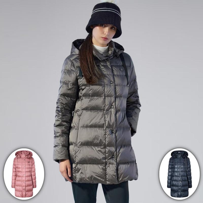 女性シャイニーグースダウン中軽量ハーフロングジャンパー（DNJU5D729）_s