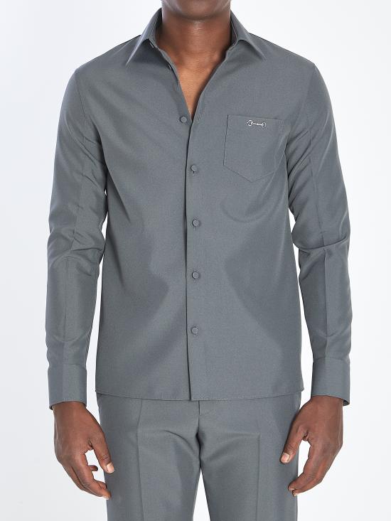 GUCCI Men Long Tops 841624 GREY