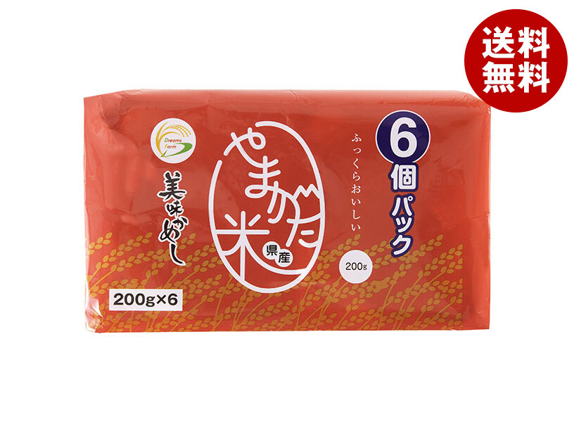 ドリームズファーム 美味かめし 山形県産米 (200g×6P)×6個入