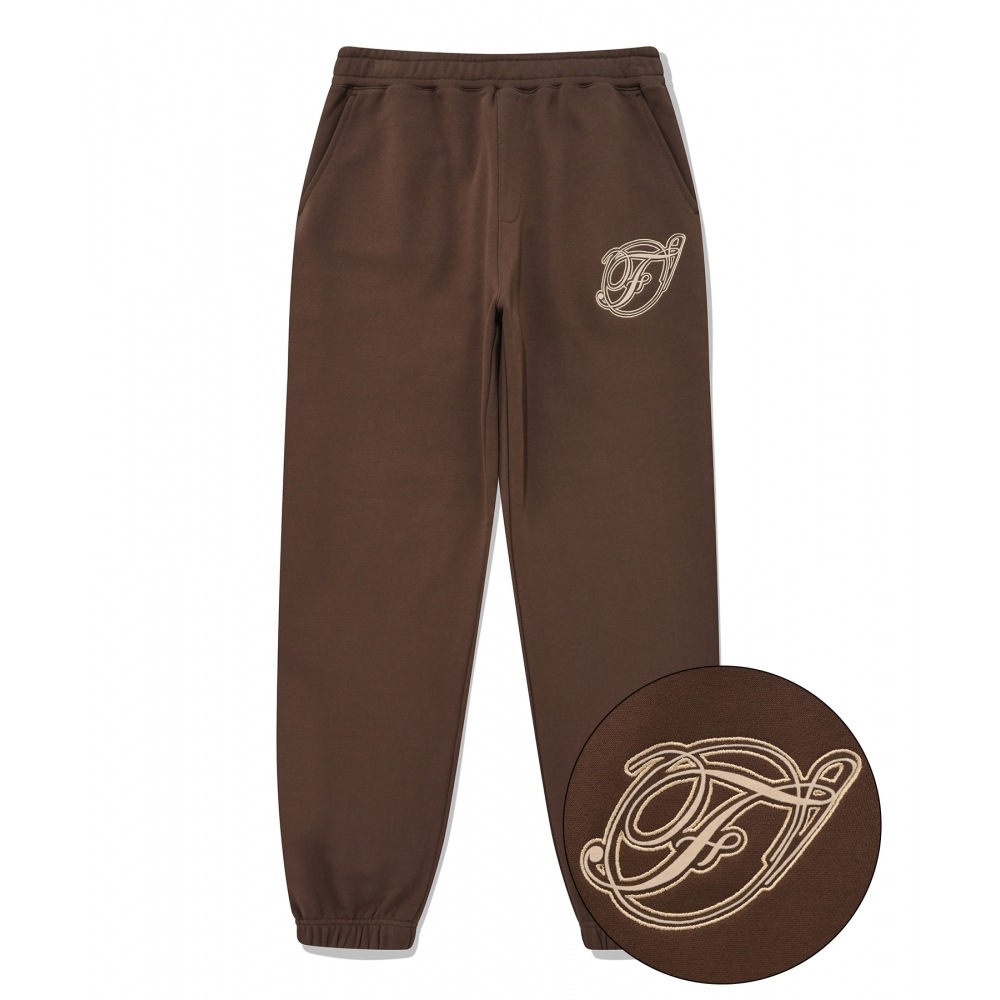 ファレットフローイングロゴジョガーパンツブラウン