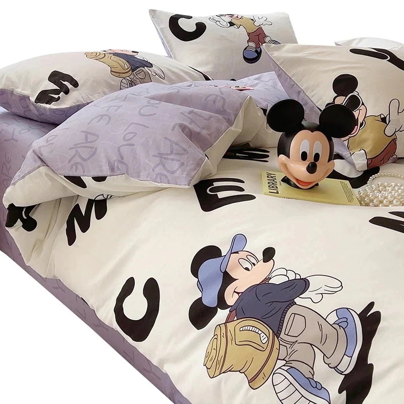 綿100％の子供用寝具子供用シーツ掛け布団カバーの4点セットシーツの3点セット