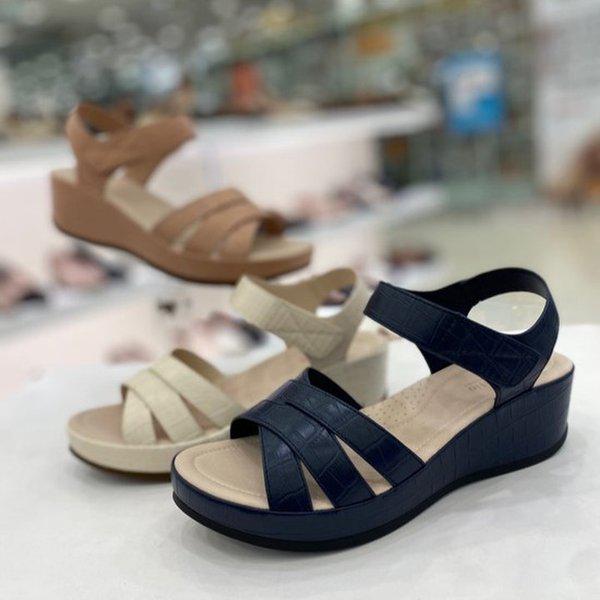 女性用 快適な厚底 夏のサンダル PFFMDS6149697NYIVPI HFPS2A GN_GN