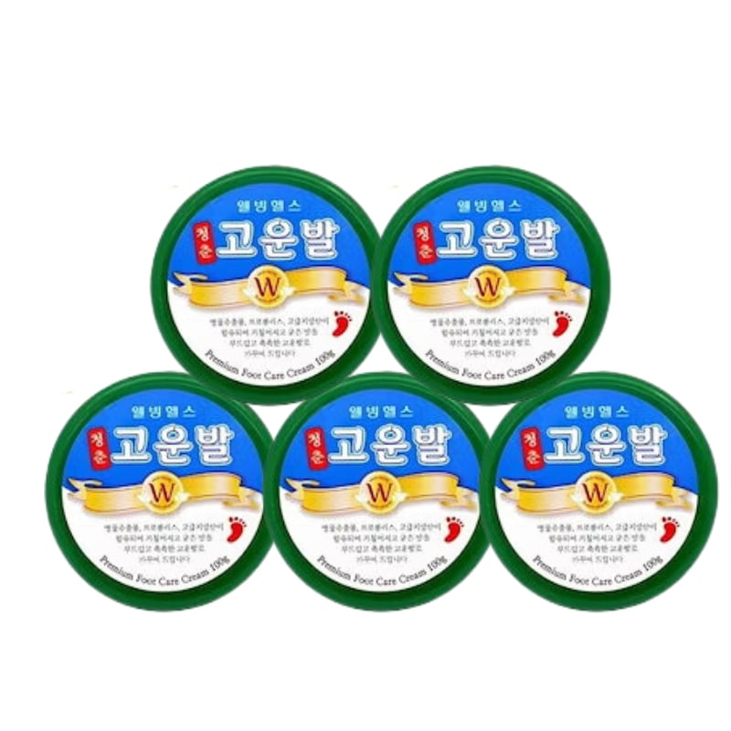 【5個セット】 コウンバルクリーム （緑） 100g 【1年通してコウンバルでガサガサかかとケア！】 コウンバル シカ 角質ケア 角質除去 【韓国正規品】