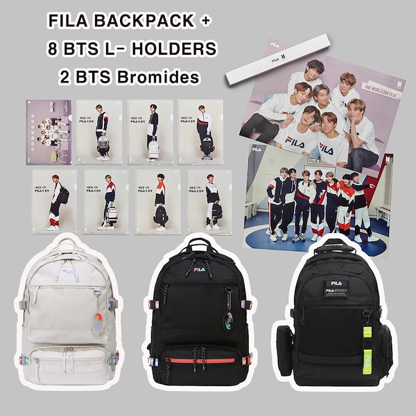 FILA A4クリアファイル BTS Clear file BTS A4 Clear File Set (8-Pack) 2021 