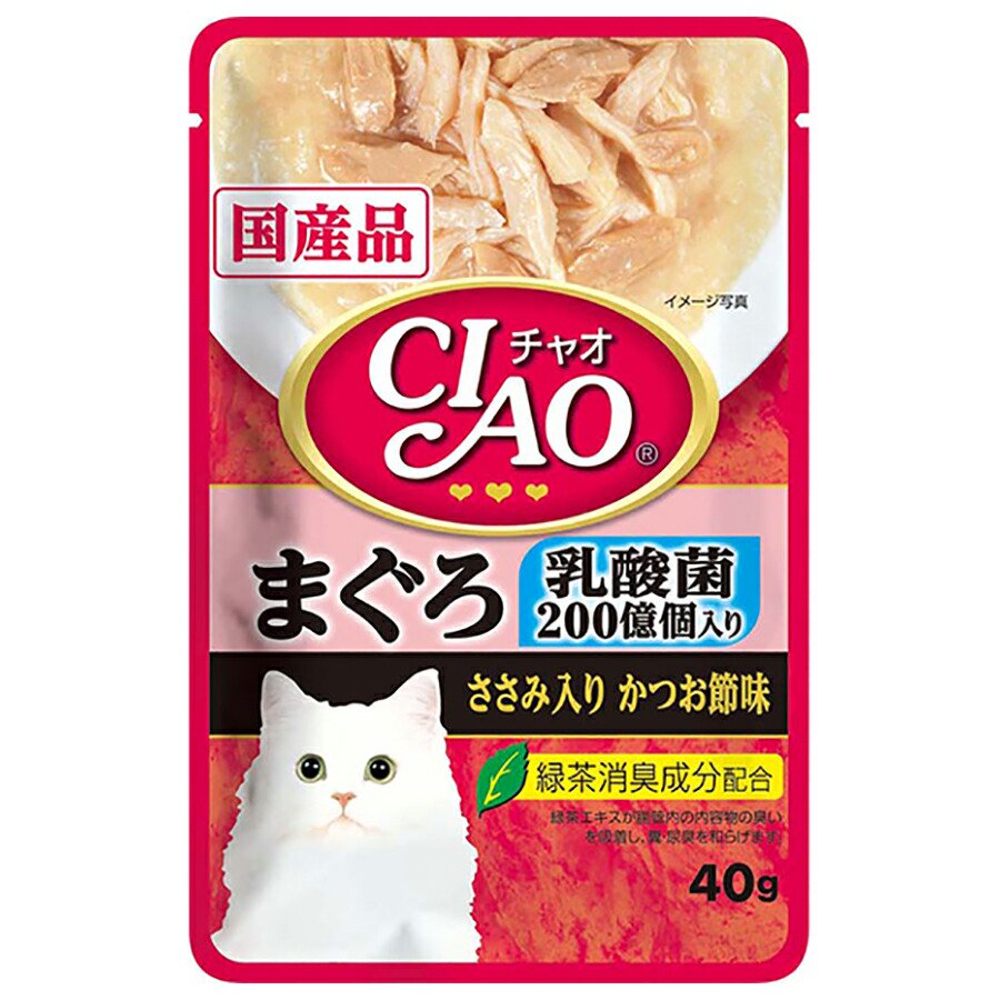 いなば　ＣＩＡＯ　乳酸菌入り　まぐろ　ささみ入りかつお節味　４０ｇX９６　ＣＲＣ35―20―20―10―40