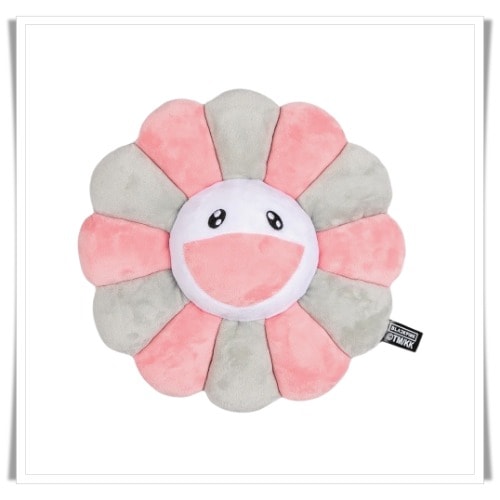 クッション Kaikai Kiki x Blackpink Flower Pillow 30cm Pink Grey
