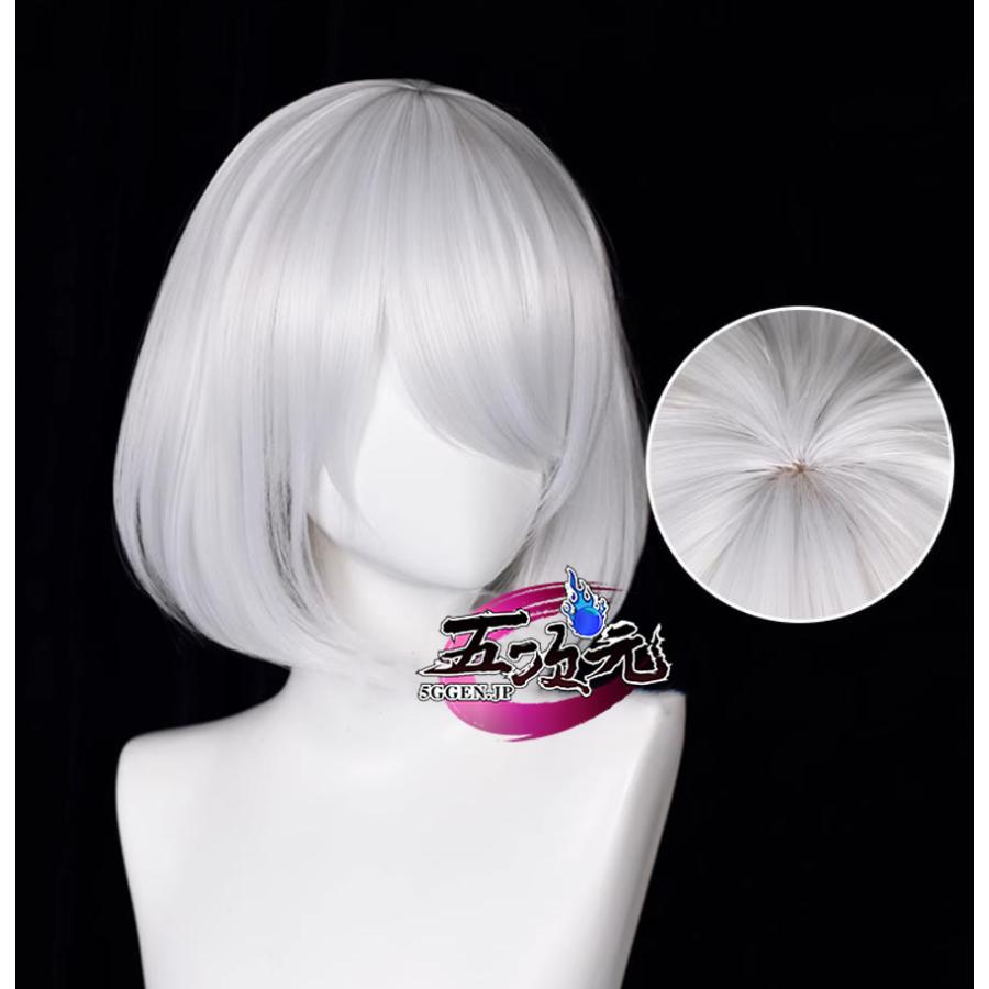 【予約商品】2026新作 Insでも話題に 五次元　NieR Automata ニーア オートマタ　コスプレ　2B ヨルハ二号B型　ウィッグ
