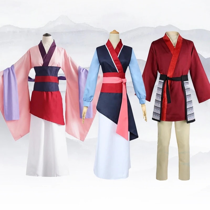 映画実写版ムーラン演出服漢服子供女性映画テレビアニメムーラン衣装 5,250円