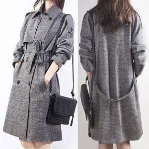 トレンチ コート レディース スタイリスト 切り替え 紅蓮チェック 格子柄 ゆったり アウター