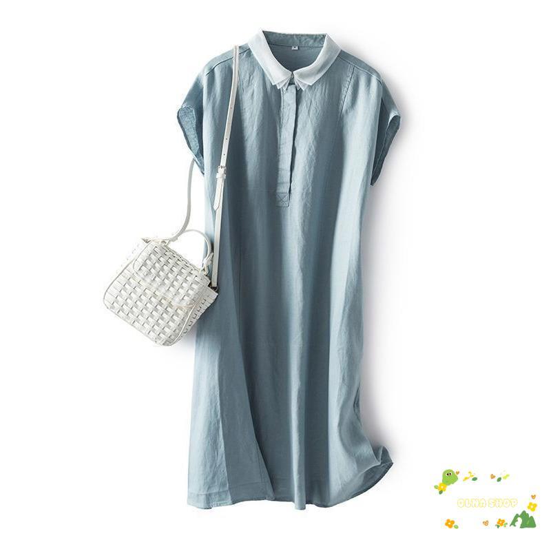 ワンピース ミモレ丈 半袖 レディース 大人 春 夏 膝丈 無地 マキシ丈 ドレス シンプル きれいめ ロングワンピース 体型カバー