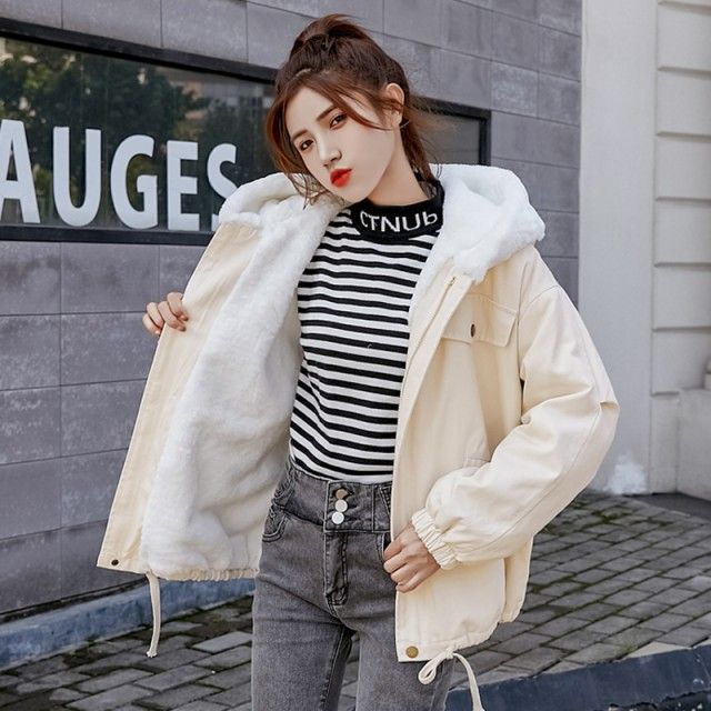 裏ボア マウンテンパーカー レディース アウター 冬 フード ジャケット ショート 大きいサイズ 3L チェック 黒 ボア ブルゾン カジュアル シンプル ゆったり 韓国 ファッション 秋冬 バレンタ