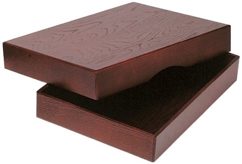 （まとめ買い）コレクト 決裁箱 B4 木製 ローズ塗 T-26 [x3]