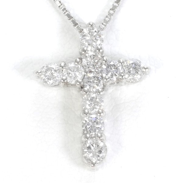 PT900 プラチナ PT850 ネックレス ダイヤ 0.32 約40cm ジュエリー 中古 25,448円