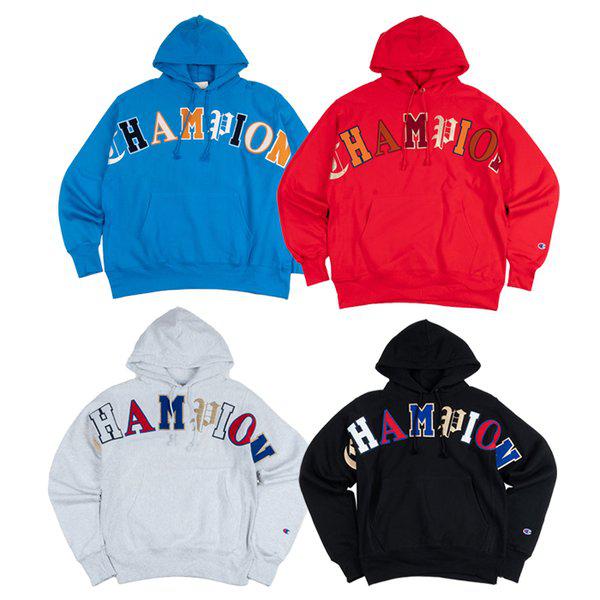 リバースウィーブ PO オールドイングリッシュレタリング男性フードTシャツ4種 GF68-Y07986