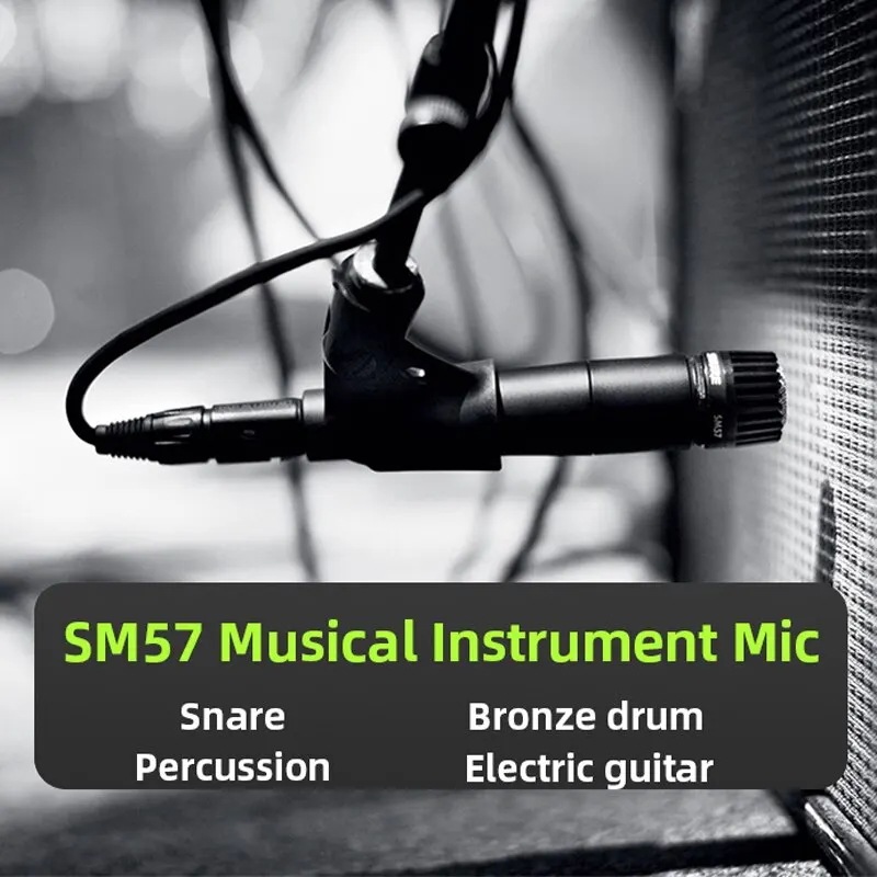 SM57 伝説的なダイナミックマイクプロフェッショナル有線ハンドヘルドノイズリダクションカラオケマイクステージスタジオ録音ギフト用 5,276円