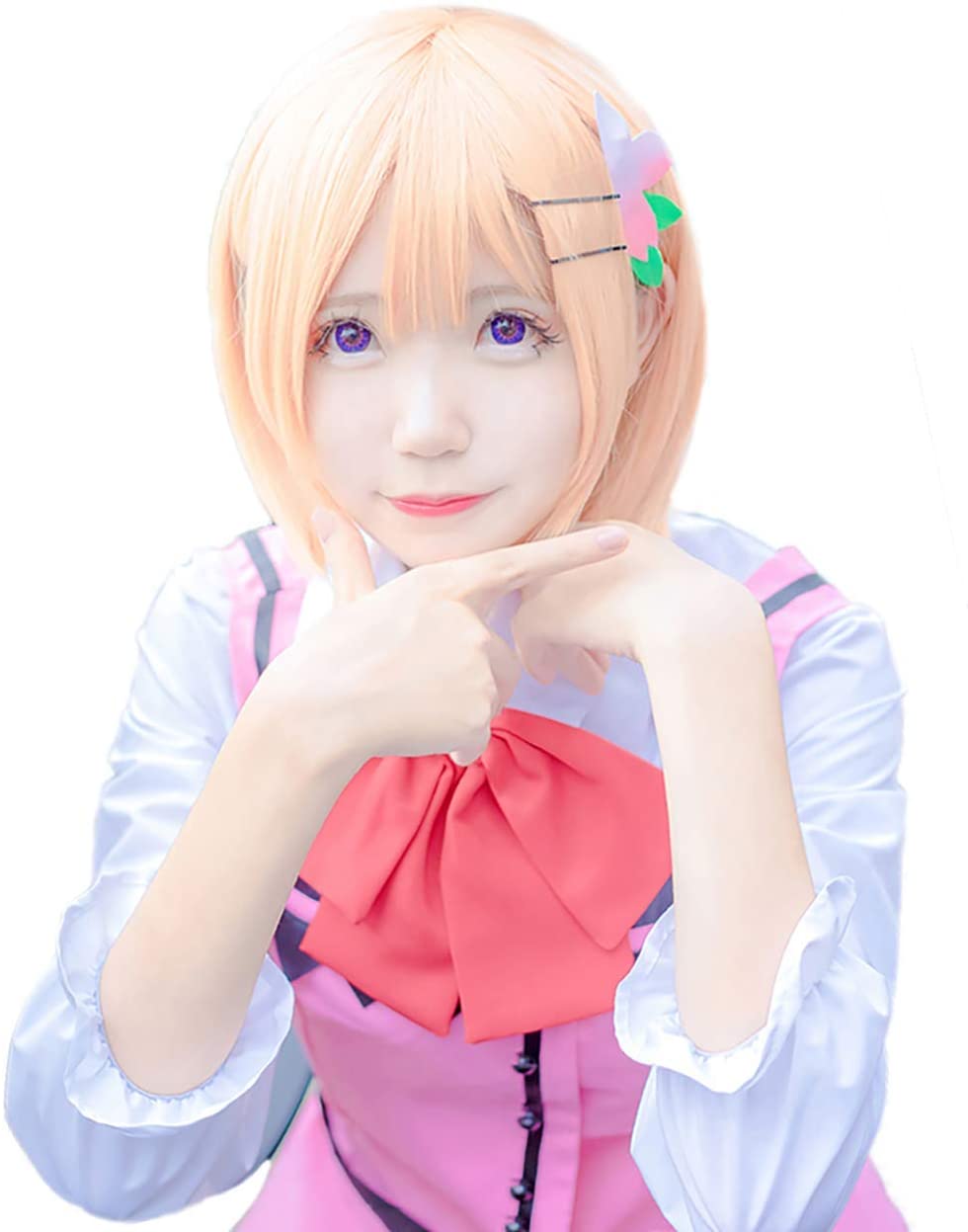 ウィッグ付き ご注文はうさぎですか ごちうさ 保登心愛 コスプレ ラビットハウス 制服 ほとここあ