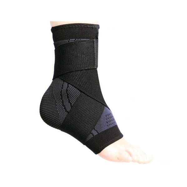 【20点セット】足首 サポーター クロスバンドブラック M 固定 ベルト テーピング スポーツ 捻挫