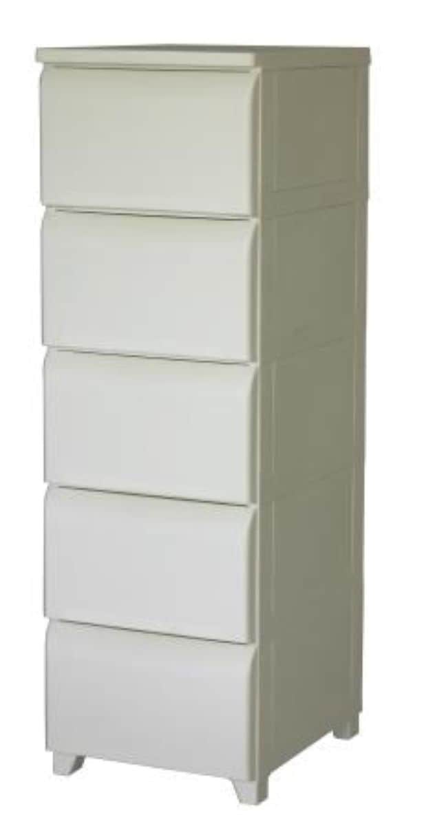 平和工業 HK-NDS5IV チェスト nodus5段 (アイボリー・幅340×奥行420×高さ1065mm) HKNDS5IV