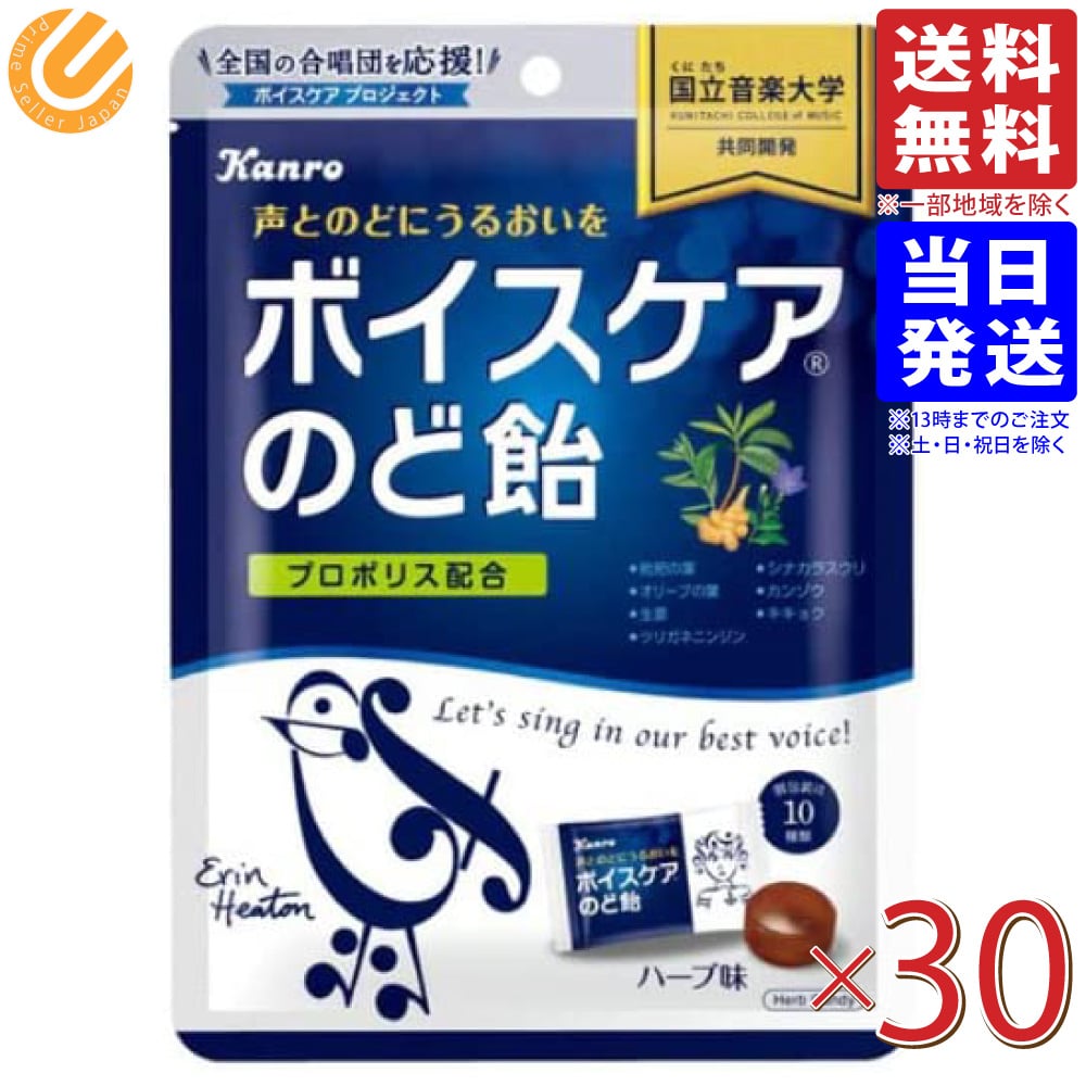 カンロ ボイスケア のど飴 70g30袋 (65) 送料無料(一部地域を除く)