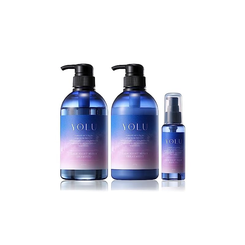 YOLU ヨル シャンプー トリートメント ヘアオイル 3点 セット 【カームナイトリペア】 ヘアケア コンディショナー ヘアトリートメント