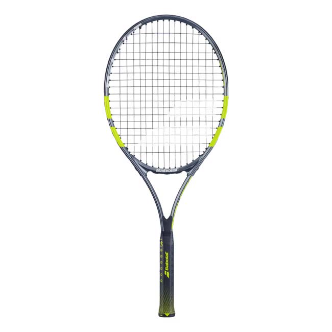 バボラ(Babolat) 2026 Carlitos カルリトス JR26 (240g) 海外正規品 硬式テニスジュニアラケット 140552-100グレー×フルオイエロー