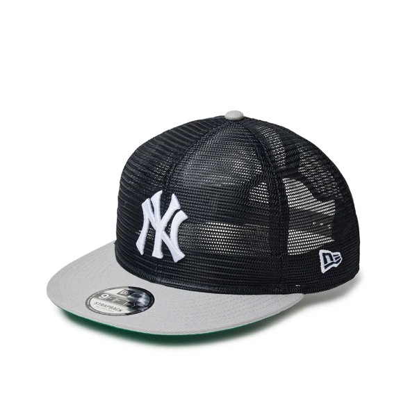 NEWERA ニューエラ 9FIFTY トラッカー MLB All Mesh ニューヨーク・ヤンキース クーパーズタウン ネイビー グレーバイザー キャップ 帽子 スナップバック サイズ調節可能 小物