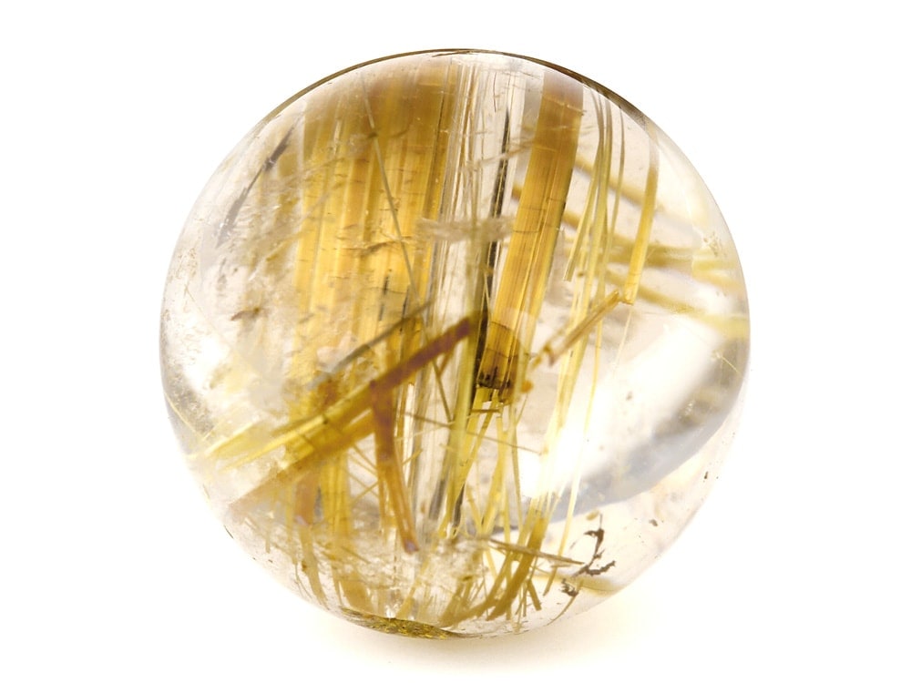 「1点もの 現品」 1粒売り ゴールドルチルクォーツ 14mm パワーストーン バラ売り 天然石 パワーストーン ばら売り ビーズ 穴あき 1玉売り アクセサリー パーツ ハンドメイド z454-l