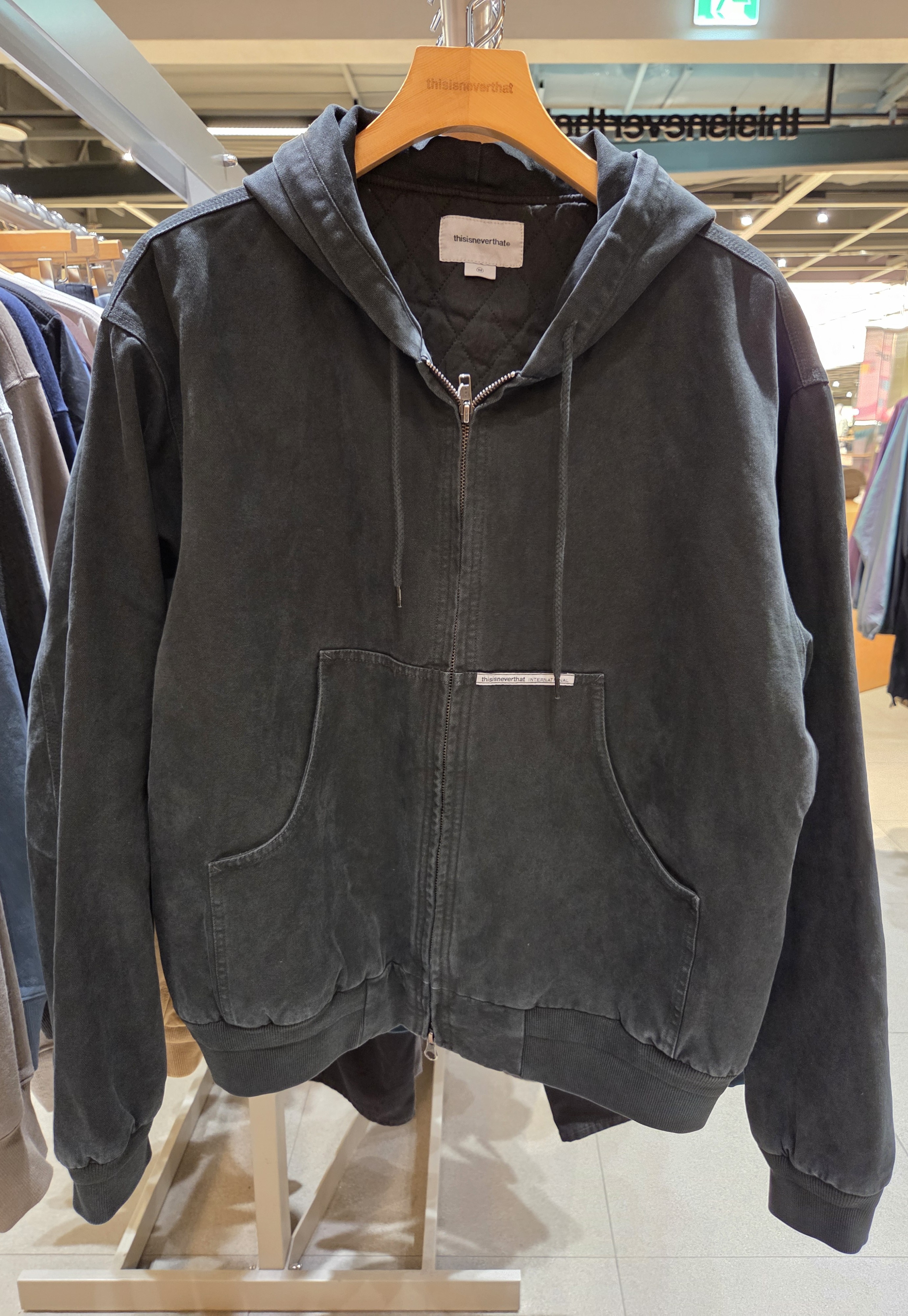 【THISISNEVERTHAT】 25FW OVERDYED HOOED JACKET : 2COLORS