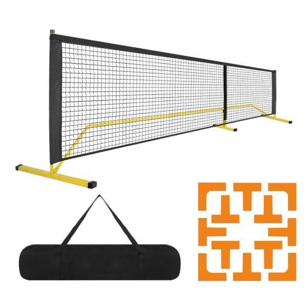 ポータブル ピックルボール ネット 22 フィート 機器 ピックルボール ネット ゲーム テニス用 オレンジ