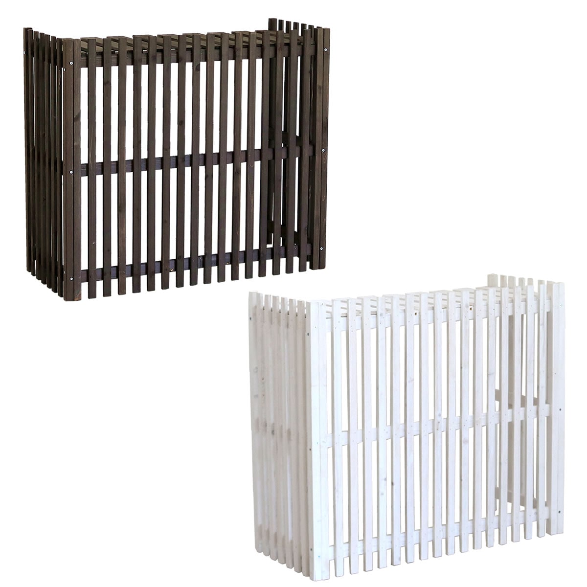 縦格子モダン室外機カバー 幅92.5 MODACO（モダコ） AC-M925