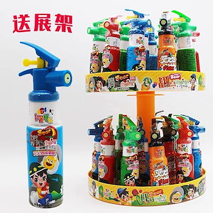 34Pcs 子供用キャンディーおもちゃ消火器スプレーキャンディーフルーツフレーバーマウススプレーキャンディーキッズノズルキャンディーギフト こどもの日のプレゼント 誕生日プレゼント