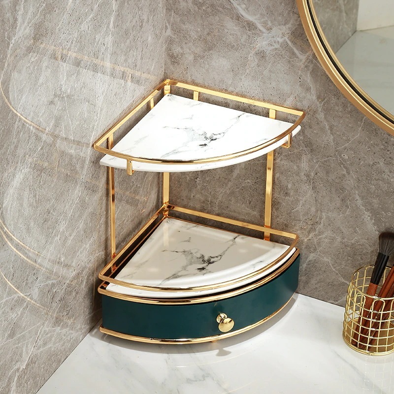 ラグジュアリーコーナーメイクアップシェルフ