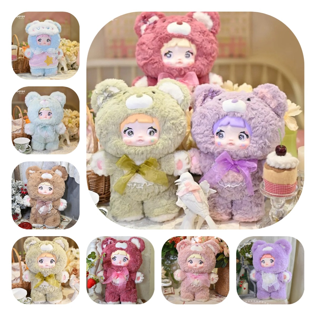 T O P T O Y Nommi ぬいぐるみ福袋ノミ おやすみベア 400%シリーズ ぬいぐるみ 福袋 フィギュア 卓上飾り 誕生日プレゼント