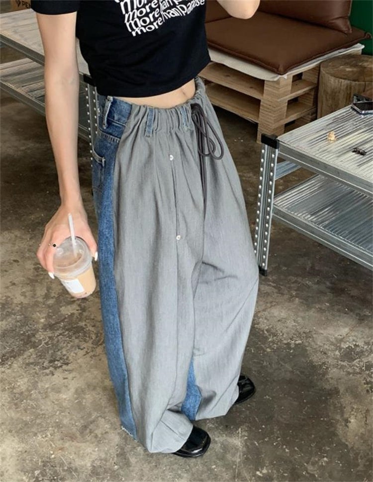 韓国ファッション 怠惰な風 気質 ジーンズ スリム ストリート カジュアルパンツ ロングパンツ 快適である トレンド 5,427円