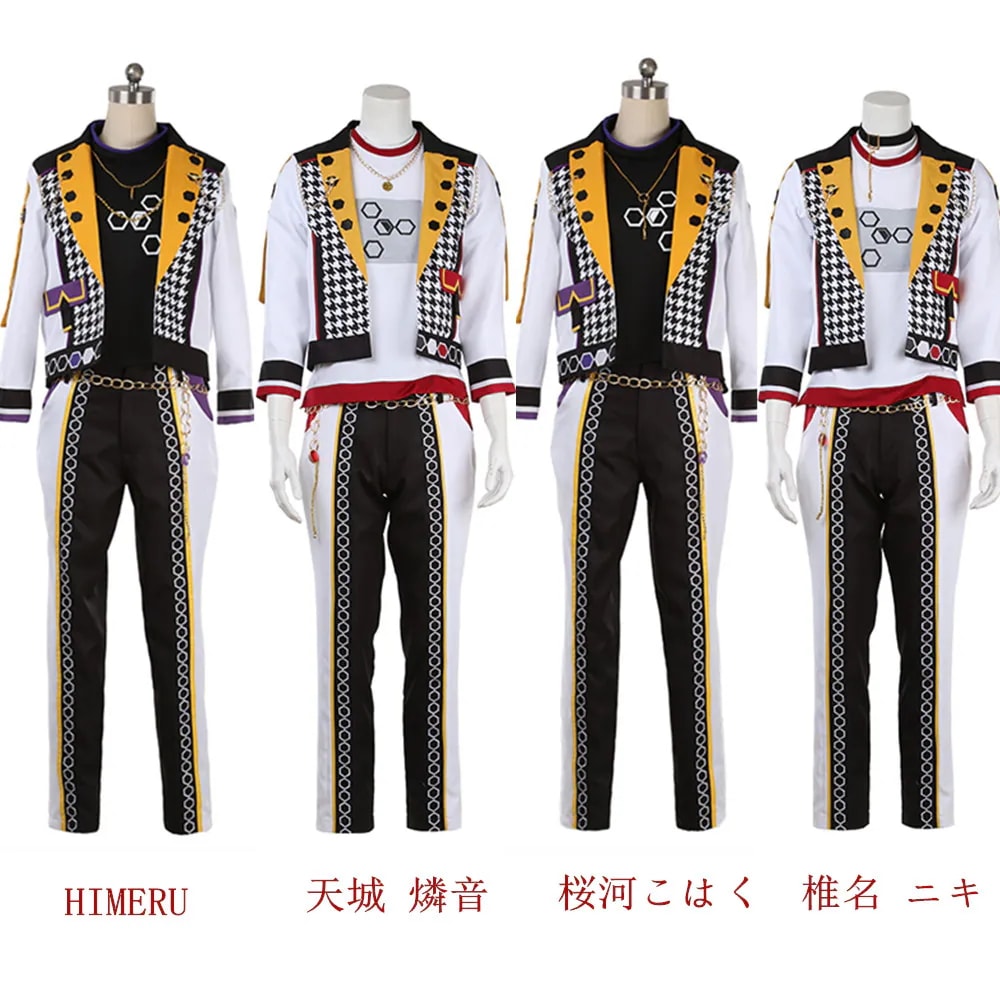 Ensemble Stars あんさんぶるスターズ ユニットソングCD Crazy:B HIMERU 天城 燐音 桜河こはく 椎名 ニキ コスプレ衣装 コスチューム イベント