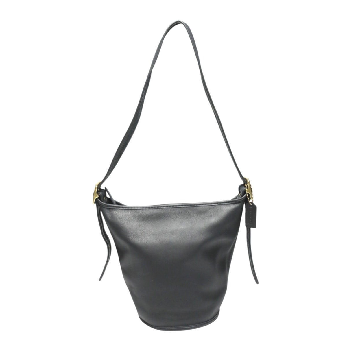 9953 バケツ型 ヴィンテージ ハンドバッグ ブラック