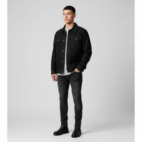Trucker Jacket_Black