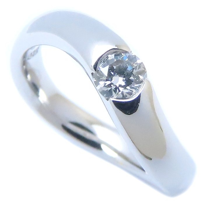 俄 NIWAKA ダイヤモンド リング 指輪 一粒ダイヤモンド 6.5号 Pt950プラチナ/293753【中古】