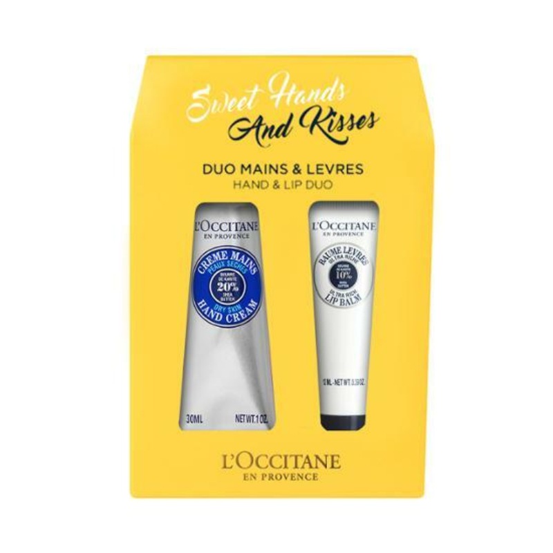 シアバター ハンドクリーム+リップバームスティックデュオセット