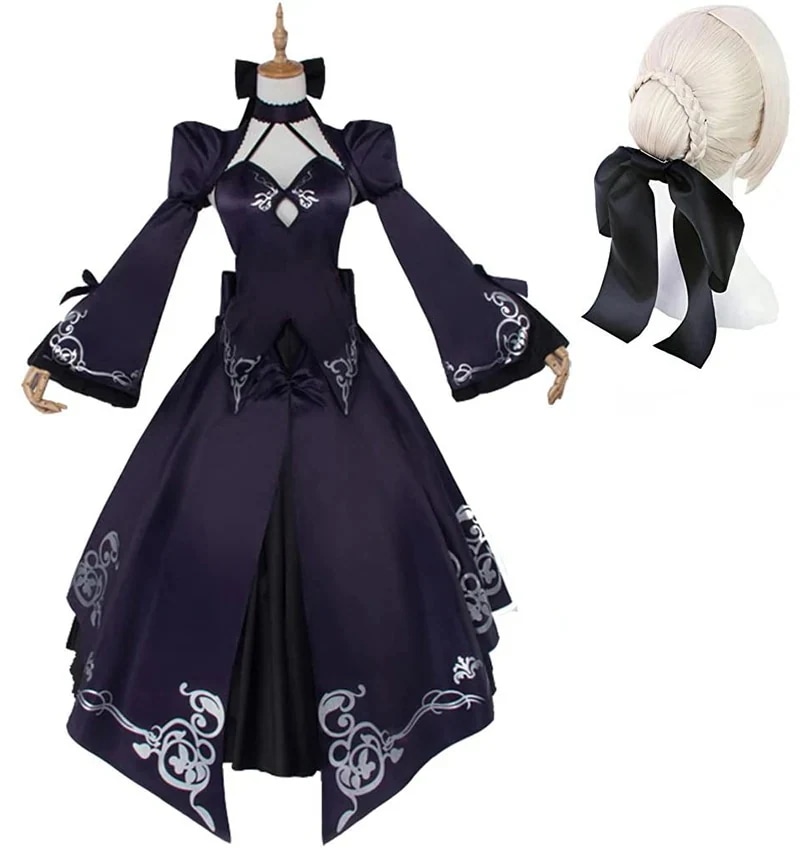 FGO セイバー コスプレ衣装 最終再臨 オルタ アルトリアペンドラゴン ドレス ウィッグ追加可