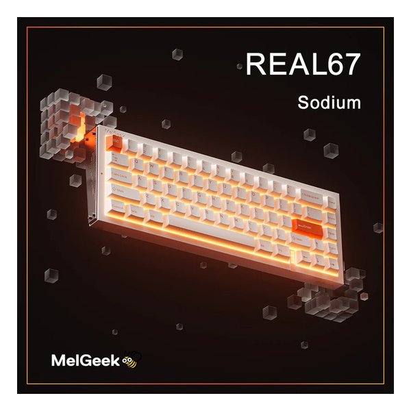 ゲーミングキーボード REAL67 Sodium White 磁気式/ホワイト REAL67-N-0210