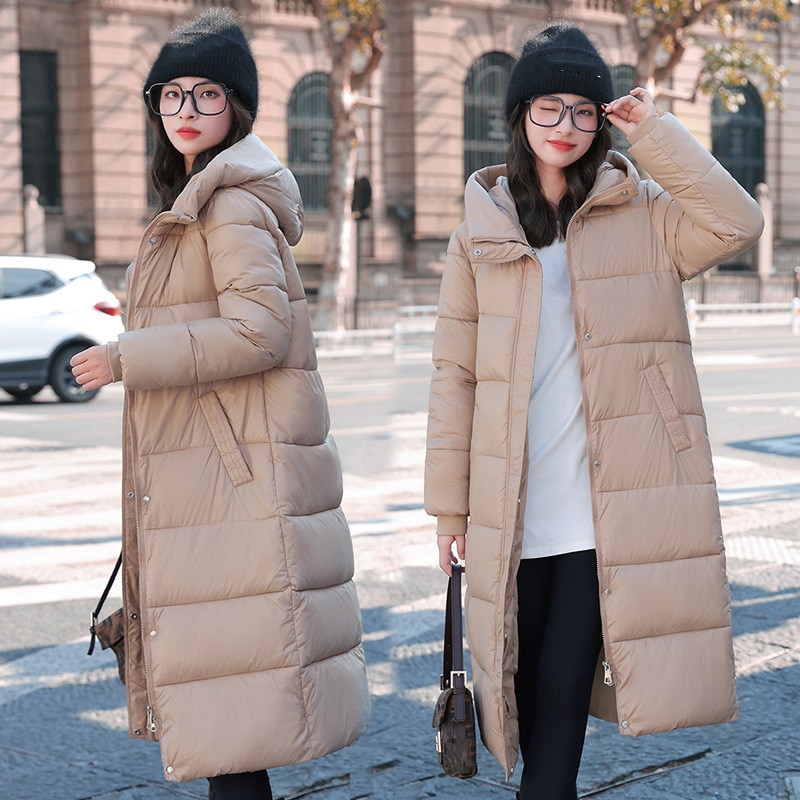 大人気 上品 中綿コート レディース ダウンコート 中綿ジャケット ダウンジャケット ロング フード付き 無地 カジュアル ゆったり おしゃれ 厚手 暖かい
