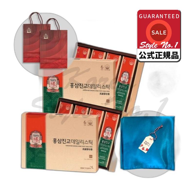 紅参ジョンエブリタイムデイリスティック40包両親チュソク雪祭り工房手作り作ショッピングバッグギフトセット