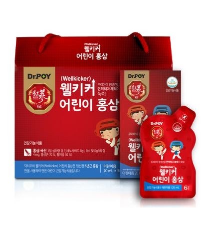 Dr.Poy Wellkicker 子供紅参（20ml）30個入り/韓国発送