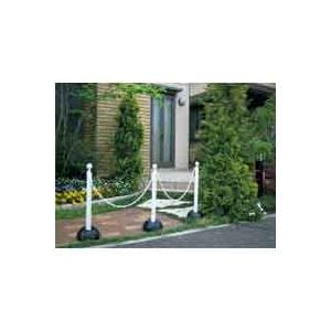 （まとめ）ミツギロン チェーンスタンド3本組ホワイト SF-03-W (×4セット)