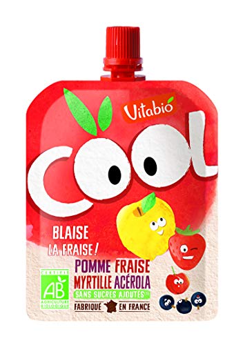 ミトク ヴィタビオ 有機スムージー クールフルーツ アップル・ストロベリーブルーベリー×14本