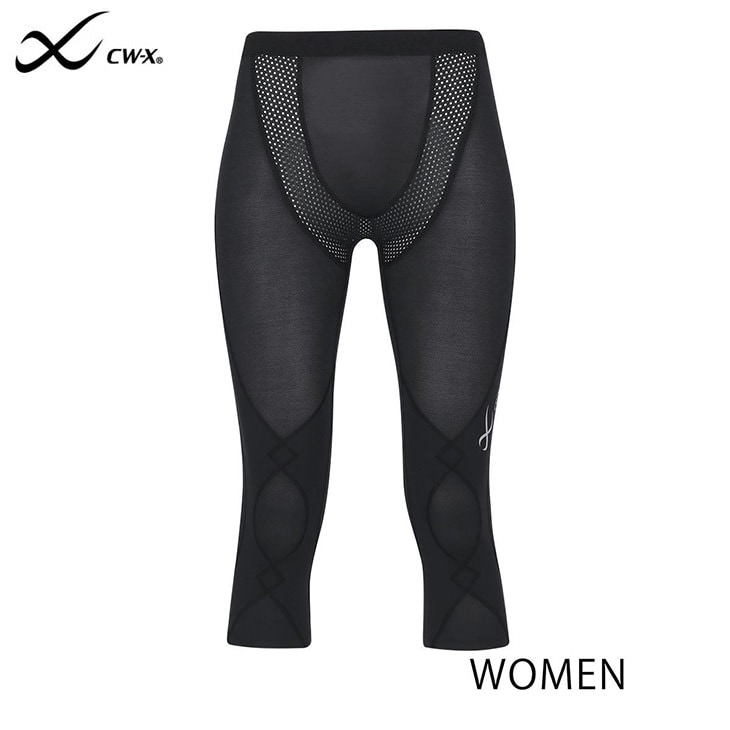 ワコール CWX CW-X スポーツタイツ 着圧 セミロング レディース エキスパートモデル クール 冷感 HXY767