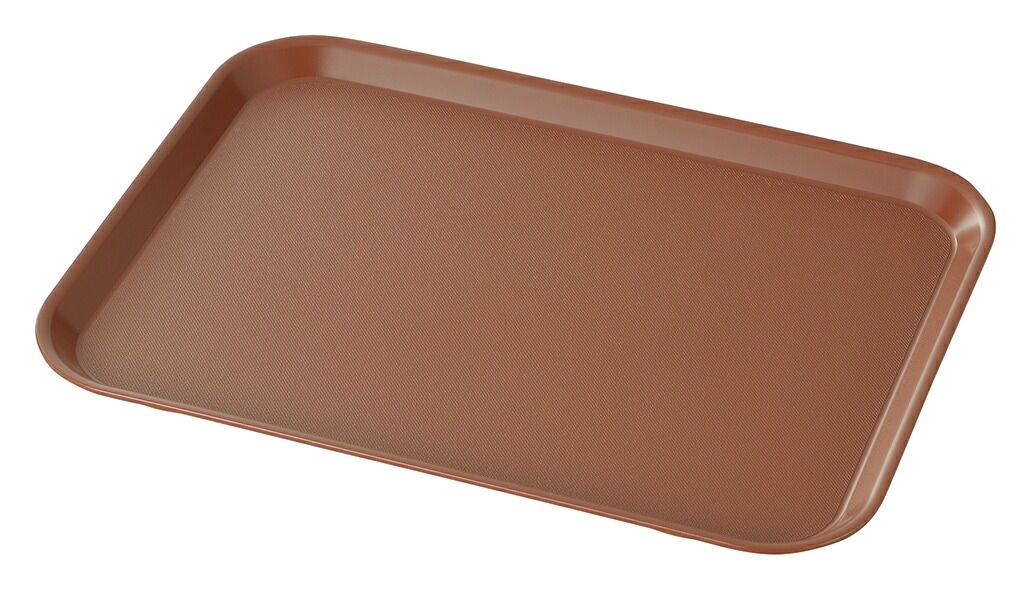 （まとめ買い）PPトレー 長角（大） ブラウン 6106DBR [x3]